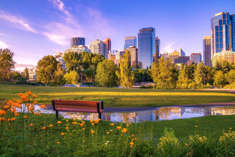 canada-experience-Summer-park-views-of-downtown-Calgary